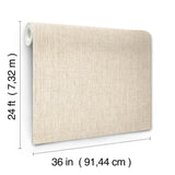 Ronald Redding Edo Paperweave Natural Beige Wallpaper