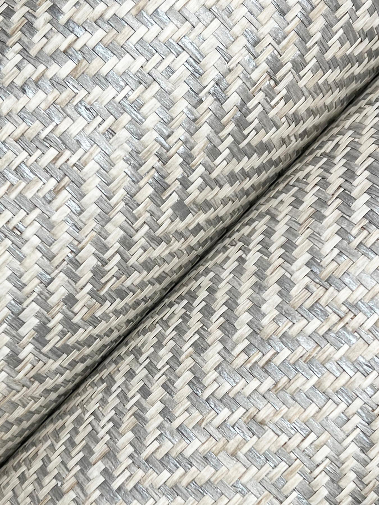 Ronald Redding Tailored Weave Grey Grey Wallpaper