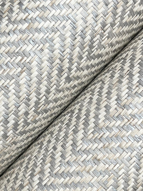 Ronald Redding Tailored Weave Grey Grey Wallpaper