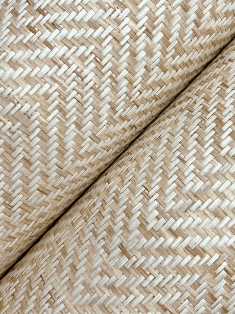 Ronald Redding Tailored Weave Camel Beige Wallpaper