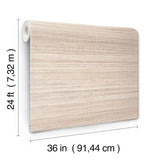 Ronald Redding Marled Abaca White White Wallpaper