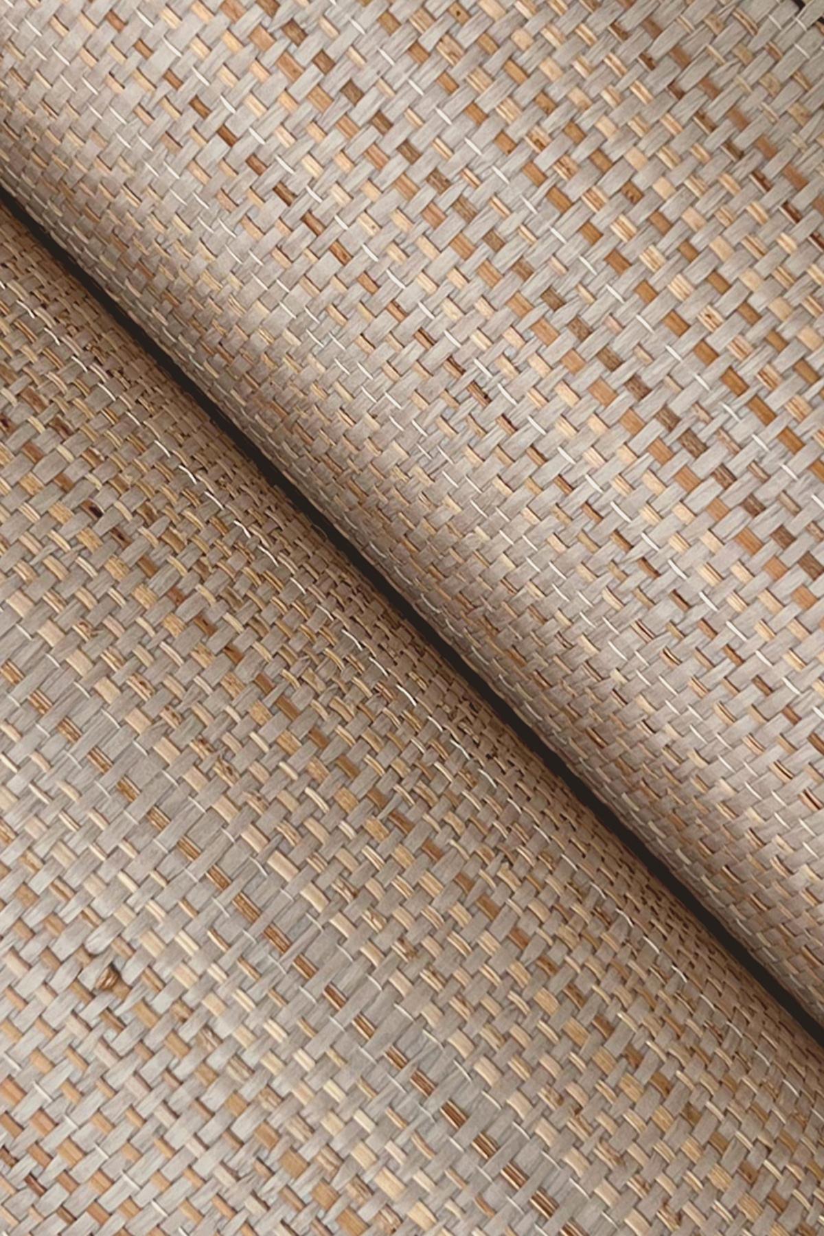 Ronald Redding Marled Abaca Taupe Brown Wallpaper