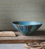 Ronald Redding Marled Abaca Spruce Green Wallpaper