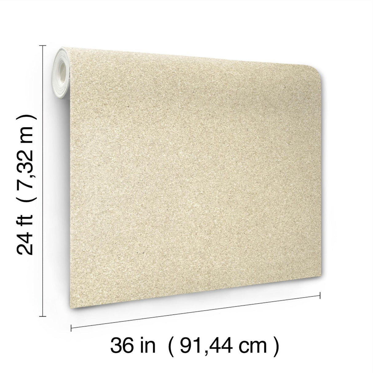 Ronald Redding Terra Mica Oyster Beige Wallpaper
