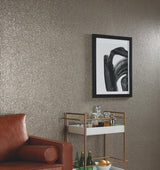 Ronald Redding Brilliant Mica Graphite Grey Wallpaper