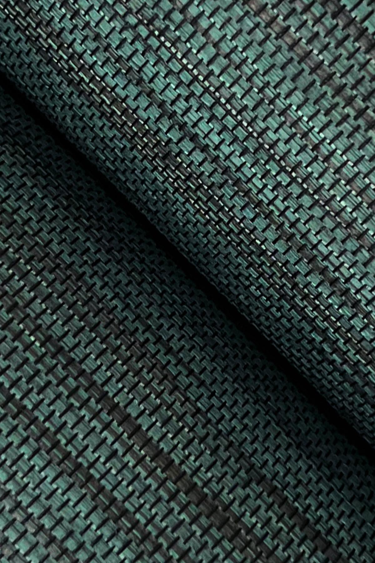 Ronald Redding Horizon Paperweave Green Green Wallpaper