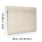 Ronald Redding Horizon Paperweave Warm Neutral Beige Wallpaper