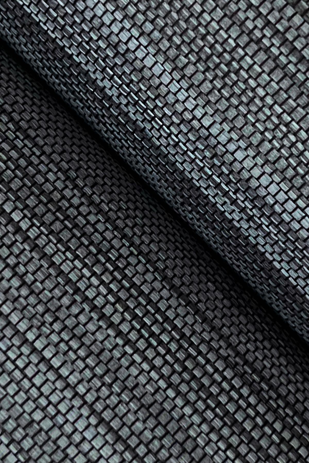 Ronald Redding Horizon Paperweave Navy Blue Wallpaper