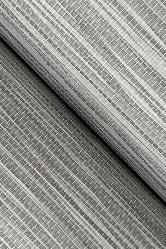 Ronald Redding Horizon Paperweave Grey Grey Wallpaper
