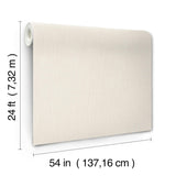 Ronald Redding Classic Linen White White Wallpaper