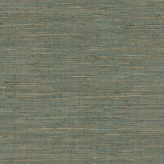 Ronald Redding Knotted Grass Spruce Green Wallpaper