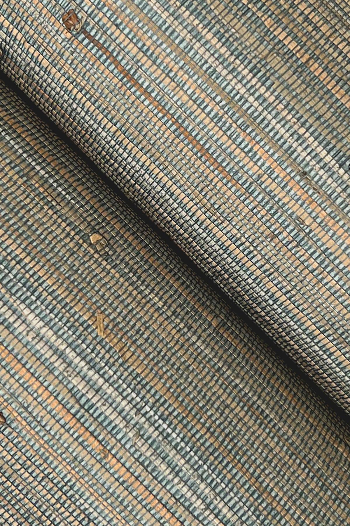 Ronald Redding Knotted Grass Spruce Green Wallpaper