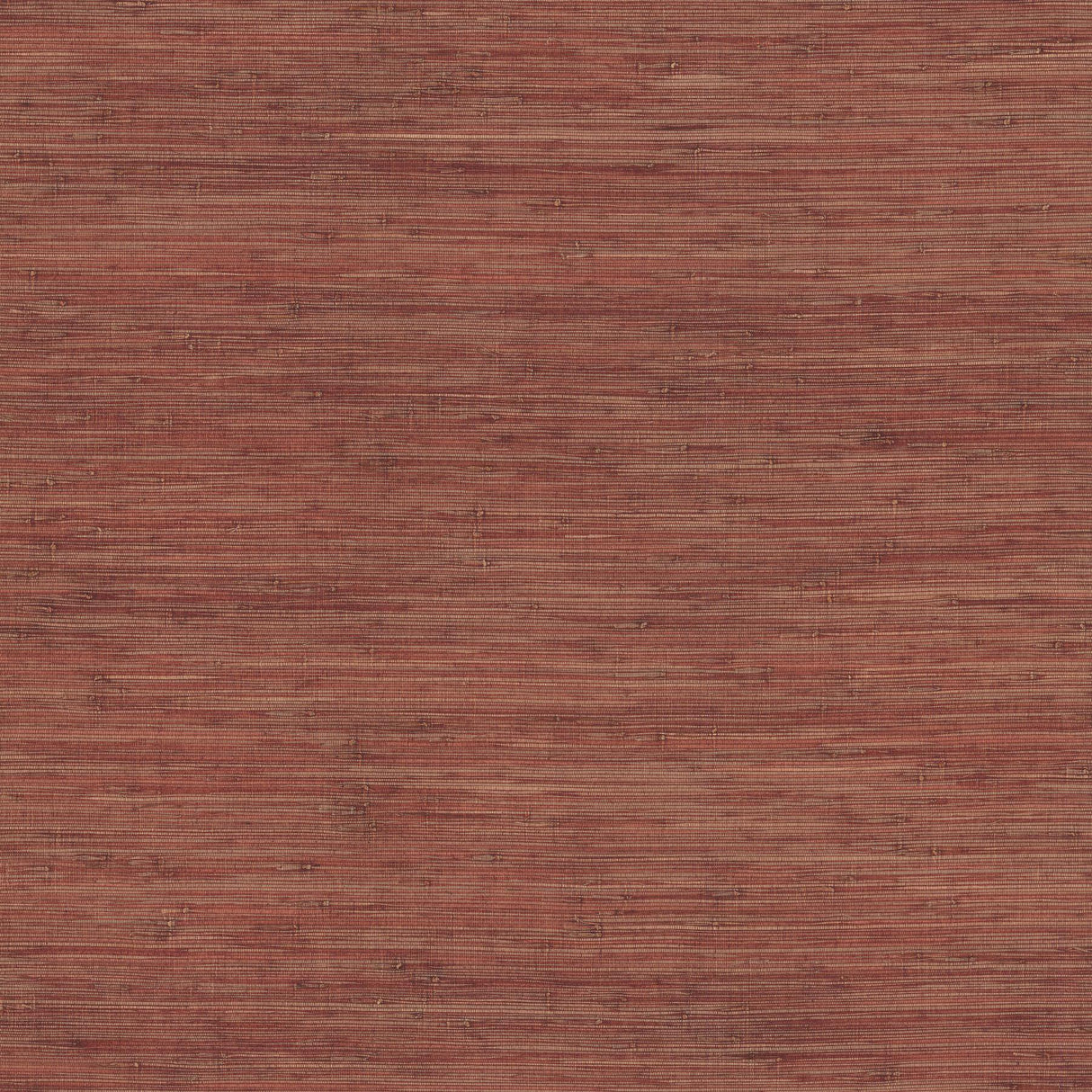 Ronald Redding Knotted Grass Brick Red Wallpaper