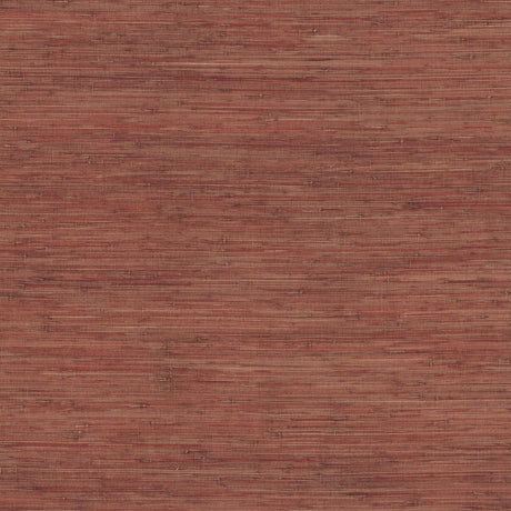 Ronald Redding Knotted Grass Brick Red Wallpaper