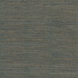 Ronald Redding Knotted Grass Dark Teal Blue Wallpaper