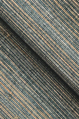 Ronald Redding Knotted Grass Dark Teal Blue Wallpaper