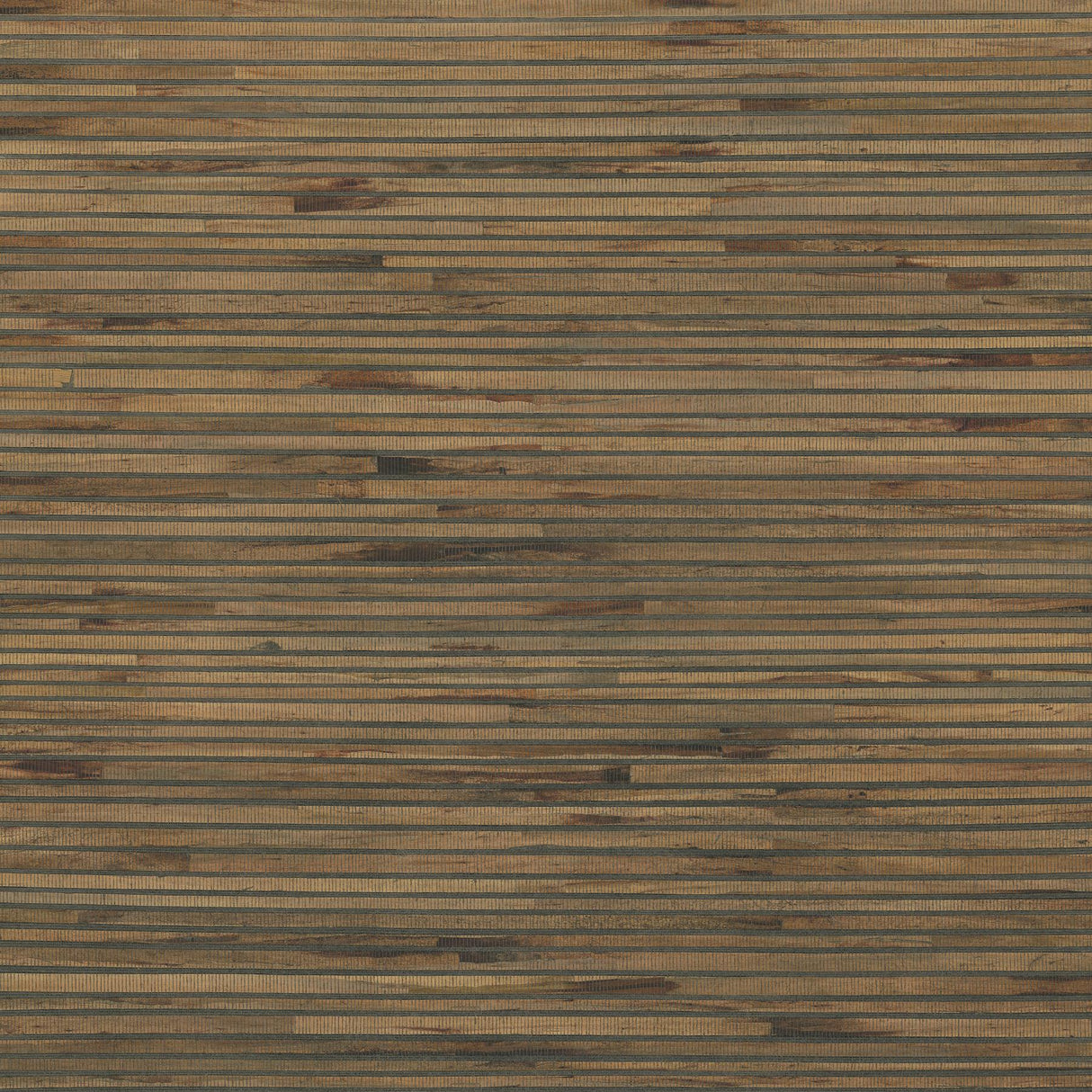 Ronald Redding Hyacinth Leaf Natural Brown Wallpaper