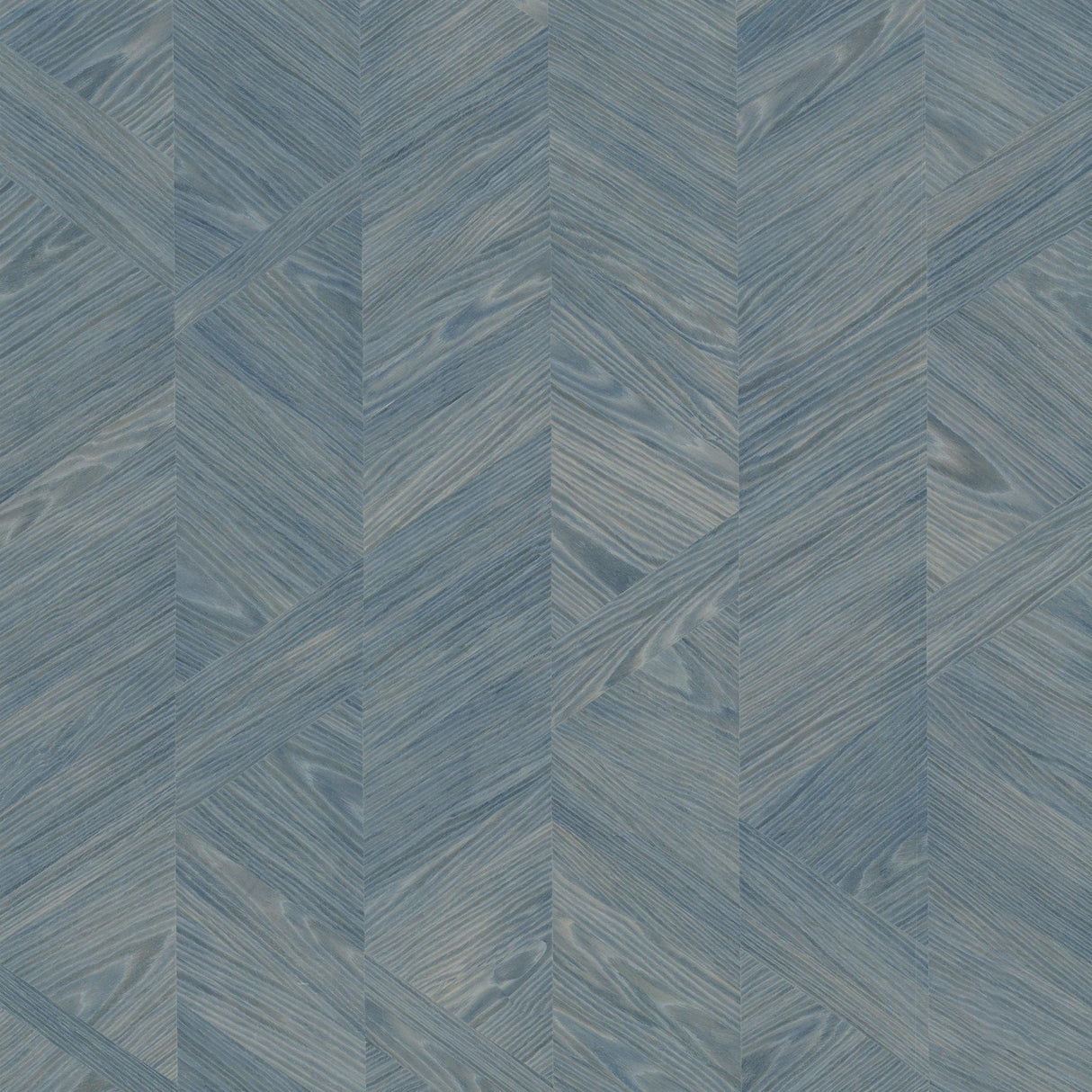 Ronald Redding Interlocking Wood Ocean Blue Wallpaper