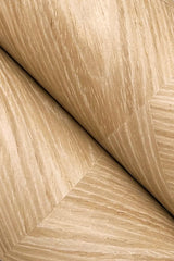 Ronald Redding Interlocking Wood Oak Beige Wallpaper