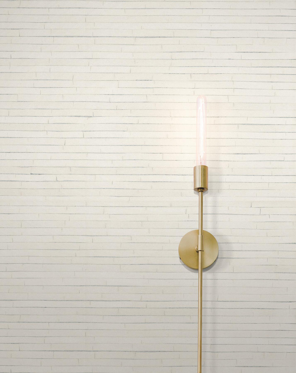 Ronald Redding Handcrafted Shimmering Paper White White Wallpaper