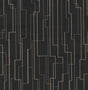 Ronald Redding Inlay Line Black Black Wallpaper