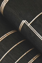 Ronald Redding Inlay Line Black Black Wallpaper