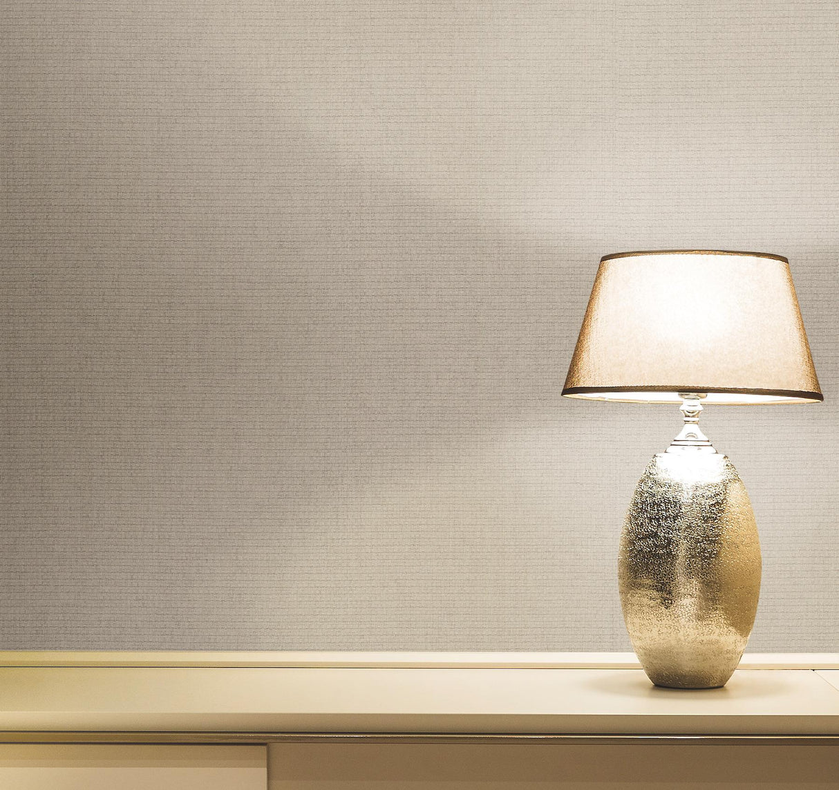 Ronald Redding Wicker Work Taupe Brown Wallpaper