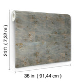 Ronald Redding Burlwood Smoke Grey Wallpaper