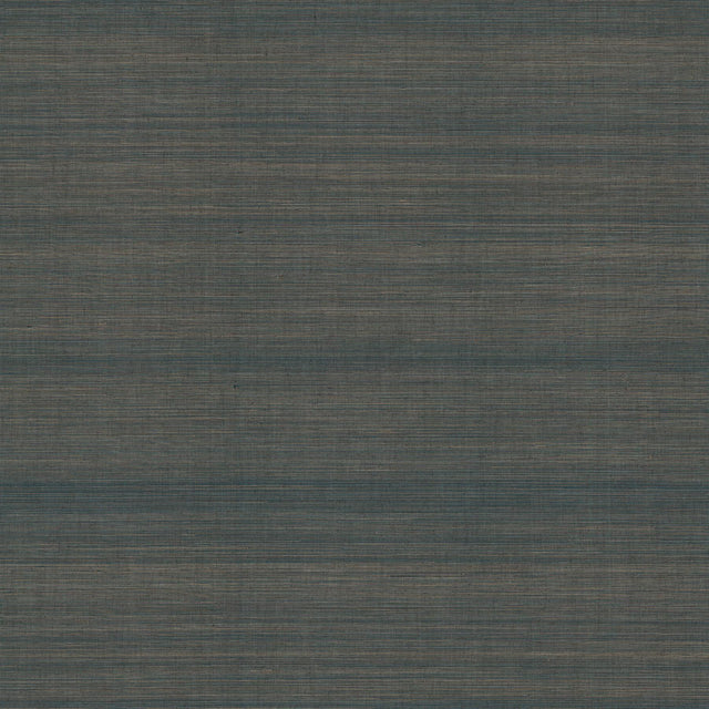 Ronald Redding Modern Abaca Peacock Blue Wallpaper