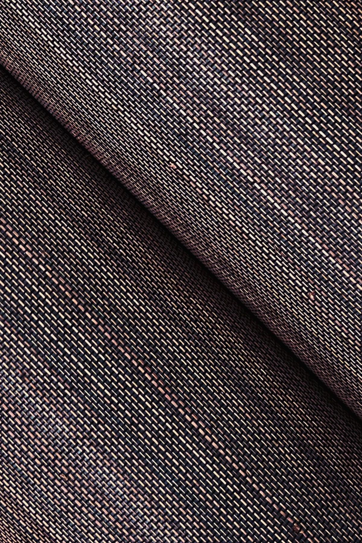 Ronald Redding Modern Abaca Black Black Wallpaper