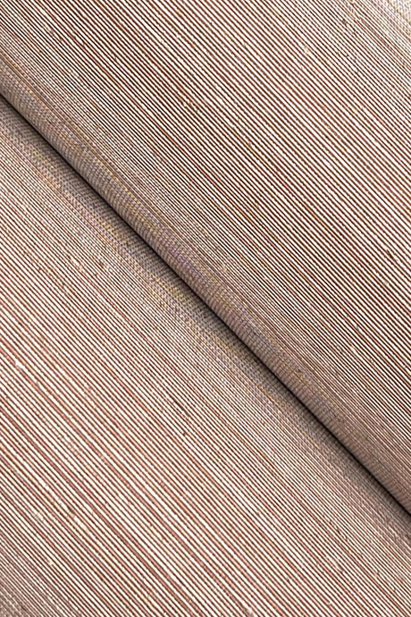 Ronald Redding Delicate Abaca Brick Red Wallpaper