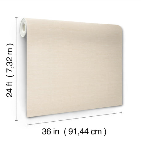 Ronald Redding Delicate Abaca Sand Beige Wallpaper