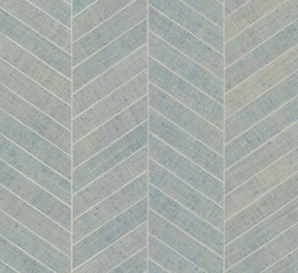 Ronald Redding Atelier Herringbone Lagoon Grey Wallpaper