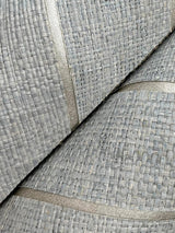 Ronald Redding Atelier Herringbone Lagoon Grey Wallpaper