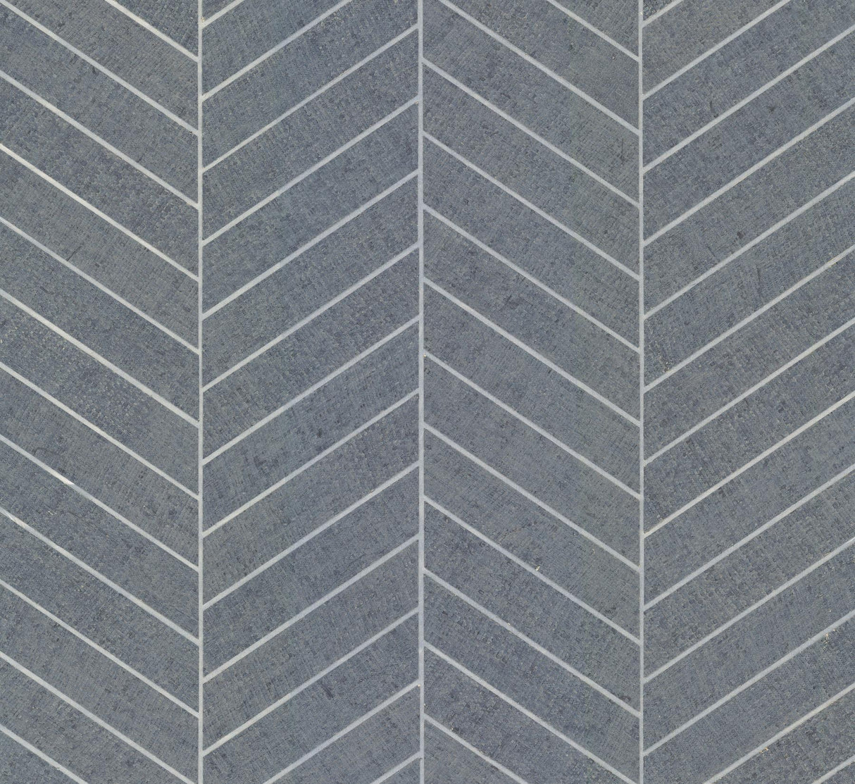 Ronald Redding Atelier Herringbone Steel Blue Blue Wallpaper
