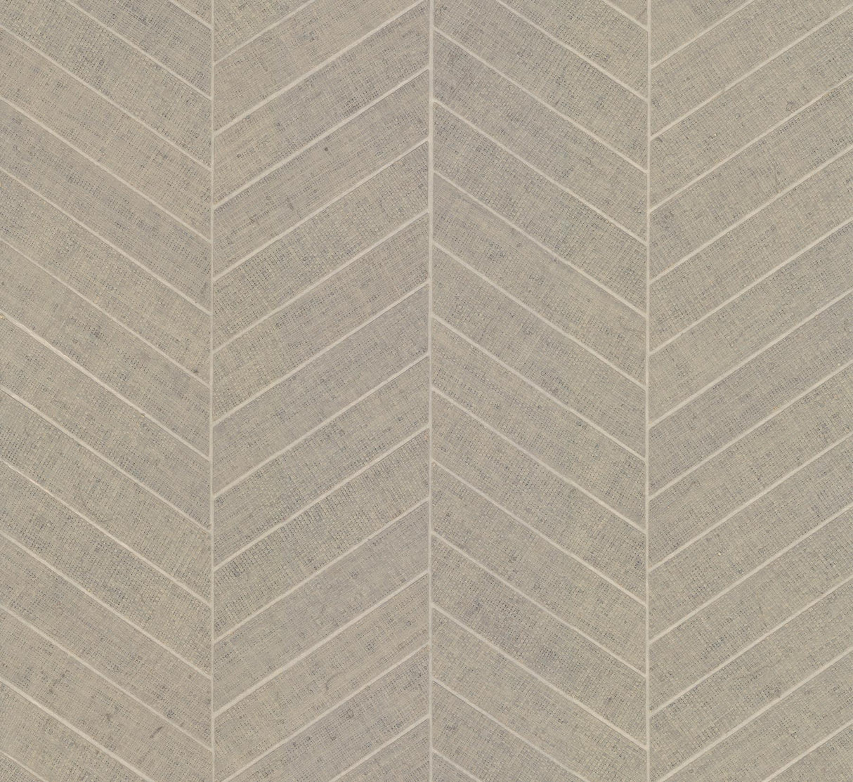 Ronald Redding Atelier Herringbone Linen Brown Wallpaper