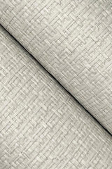 Ronald Redding Tatami Weave Pale Grey Grey Wallpaper