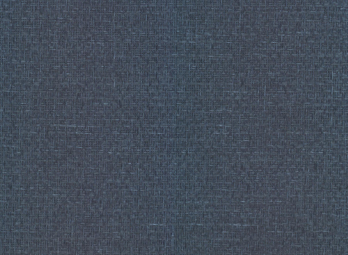 Ronald Redding Tatami Weave Navy Blue Wallpaper