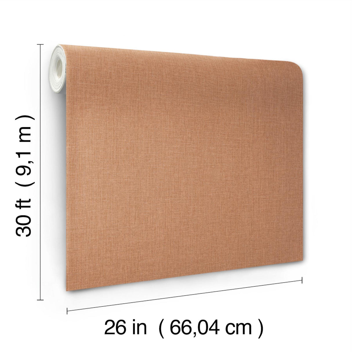 York Wallcoverings Berwick Chestnut Orange Wallpaper