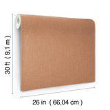 York Wallcoverings Berwick Chestnut Orange Wallpaper