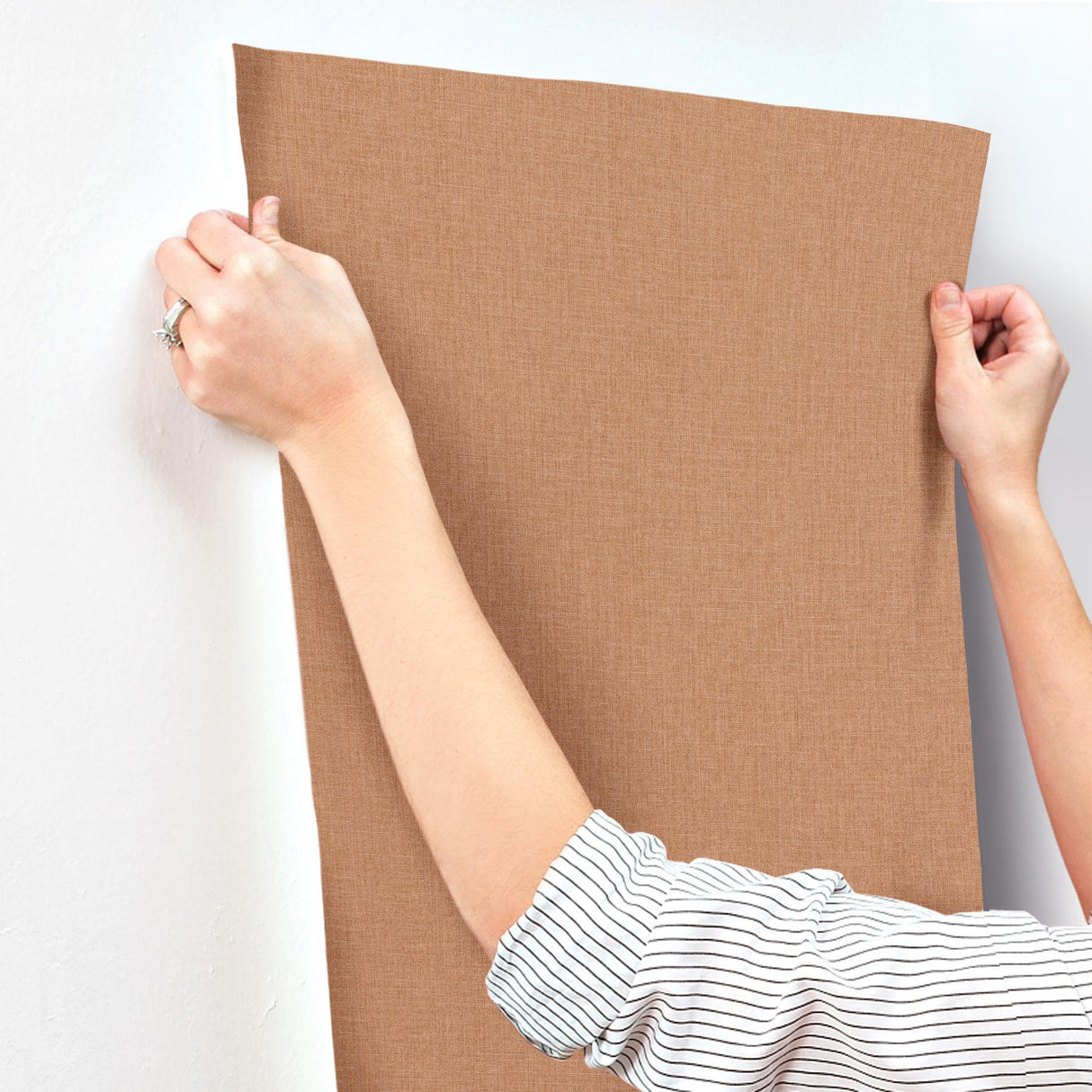 York Wallcoverings Berwick Chestnut Orange Wallpaper