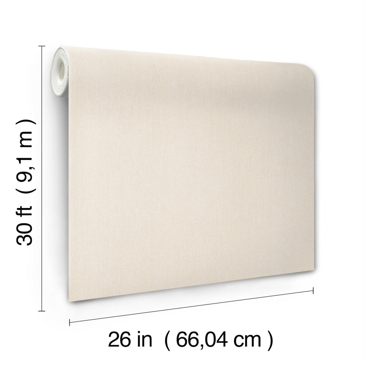 York Wallcoverings Purl One Cream Cream Wallpaper