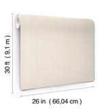 York Wallcoverings Purl One Cream Cream Wallpaper