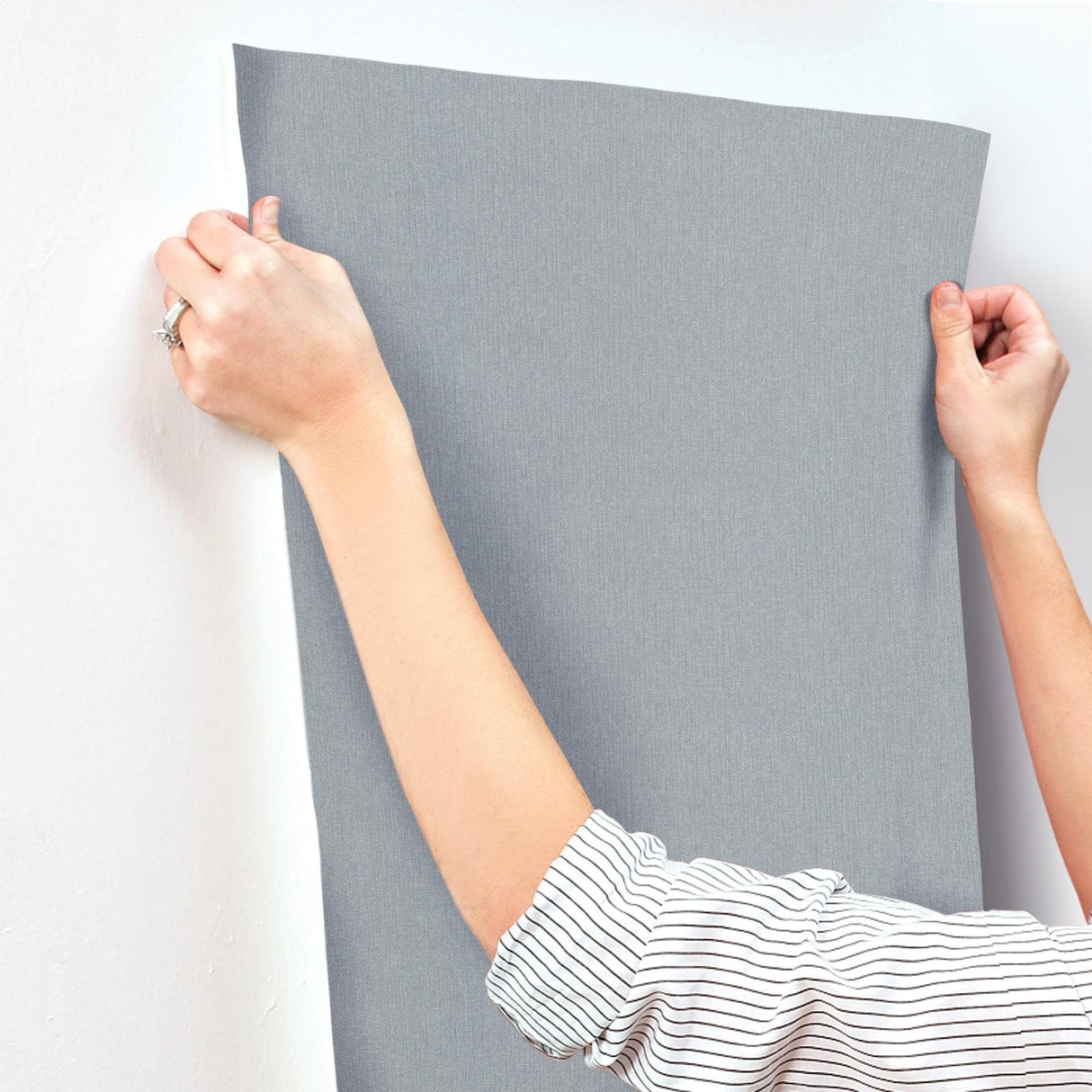 York Wallcoverings Purl One Denim Blue Wallpaper