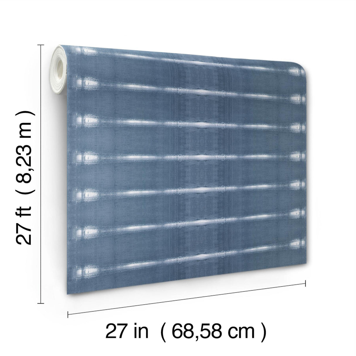 York Wallcoverings Resound Indigo Blue Wallpaper