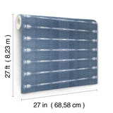 York Wallcoverings Resound Indigo Blue Wallpaper