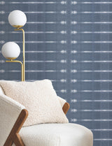 York Wallcoverings Resound Indigo Blue Wallpaper