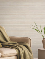 York Wallcoverings Allineate Seashell Beige Wallpaper