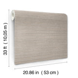 York Wallcoverings Allineate Haze Brown Wallpaper