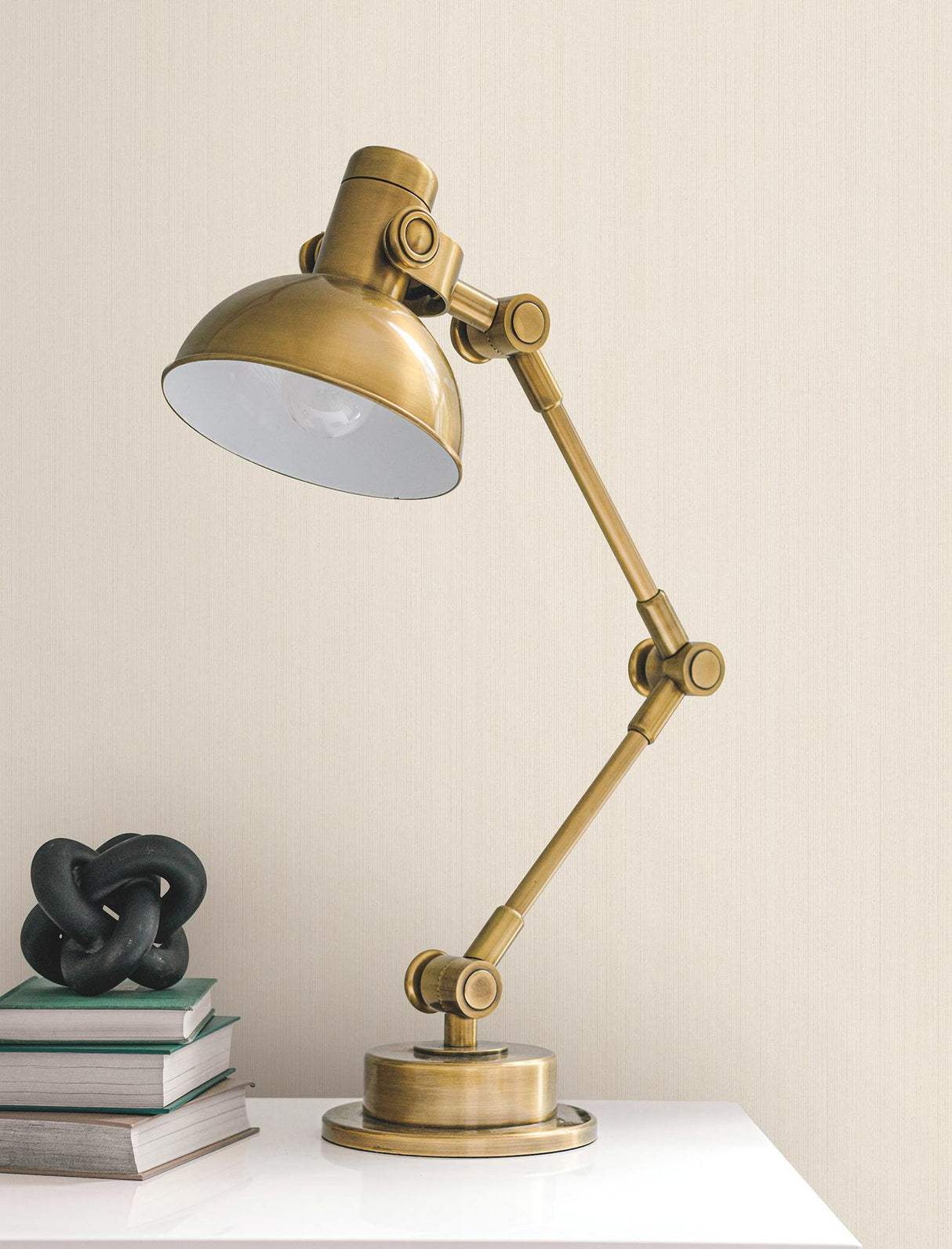 York Wallcoverings Camden Porcelain White Wallpaper